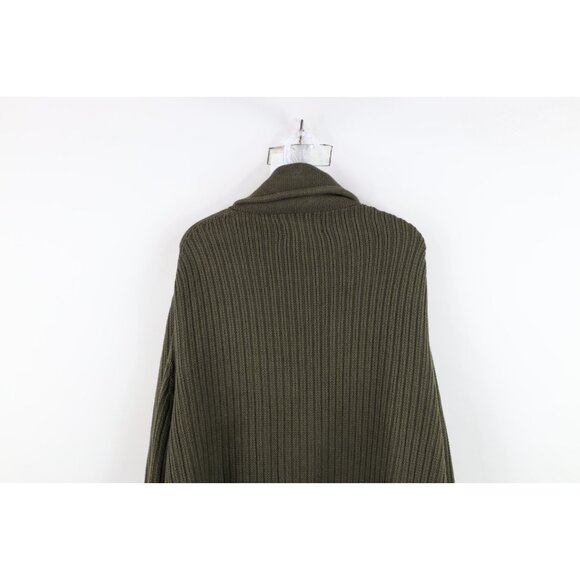 Duluth Trading Co Mens 2XL Wool Blend Ribbed Knit High Neck Military Sweater - Picture 10 of 11